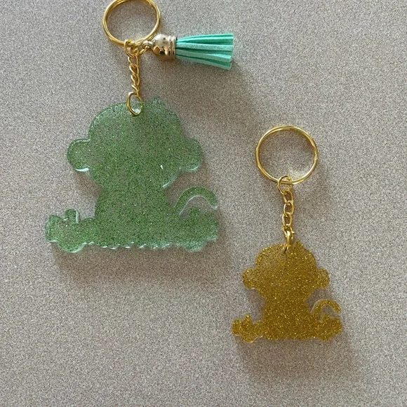 Handmade Baby Monkey Keychain - Picture 3 of 6